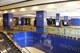 APEC 2011 Summit Escalator Display2