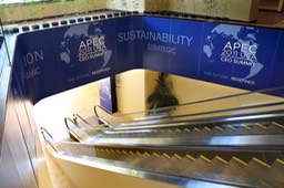 APEC 2011 Summit Escalator Display3